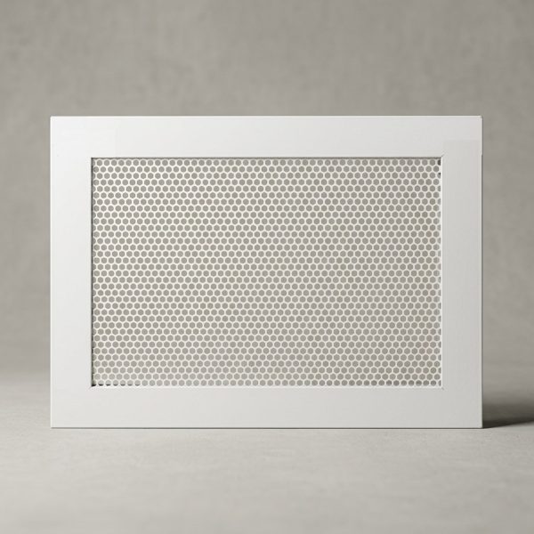 Белая алюминиевая решетка ПРН 100х100 RAL9016